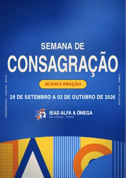 Capa do devocional Semana de Consagração